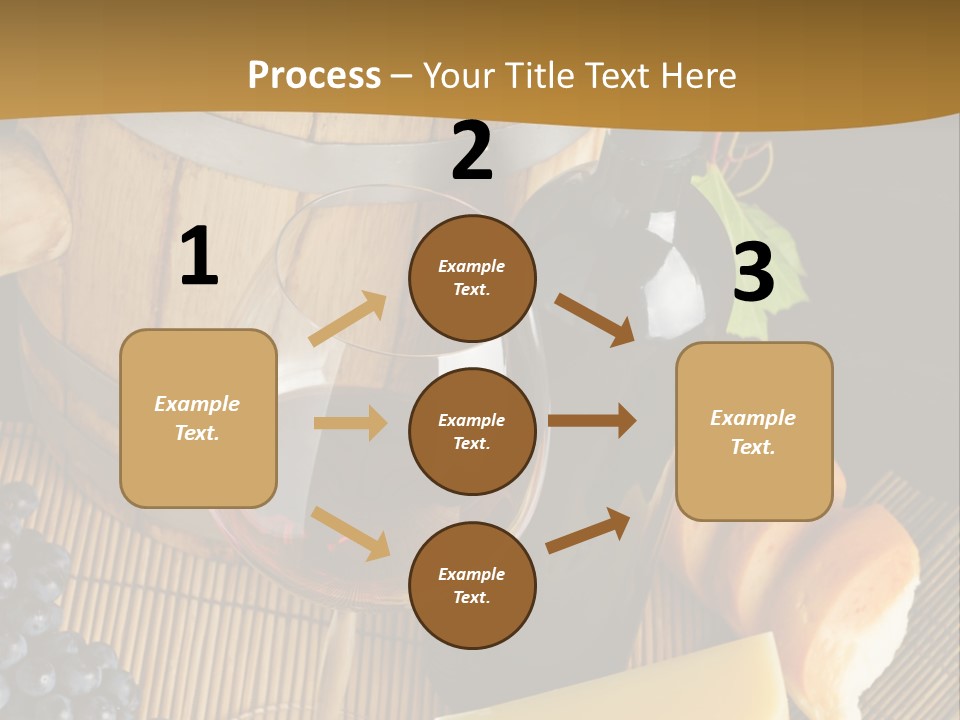 Cluster Slice Winery PowerPoint Template