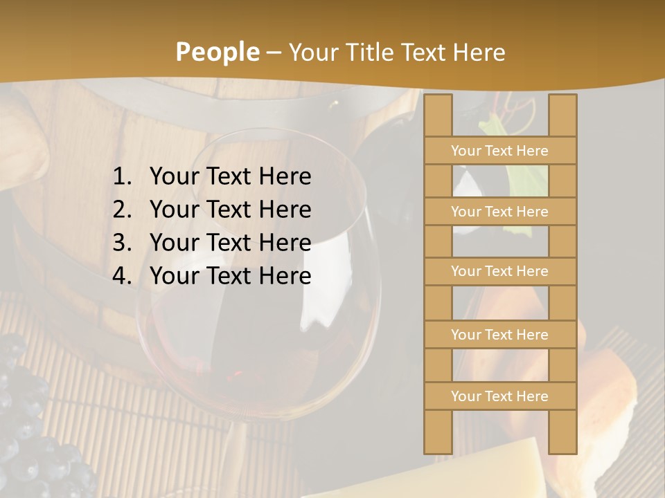 Cluster Slice Winery PowerPoint Template