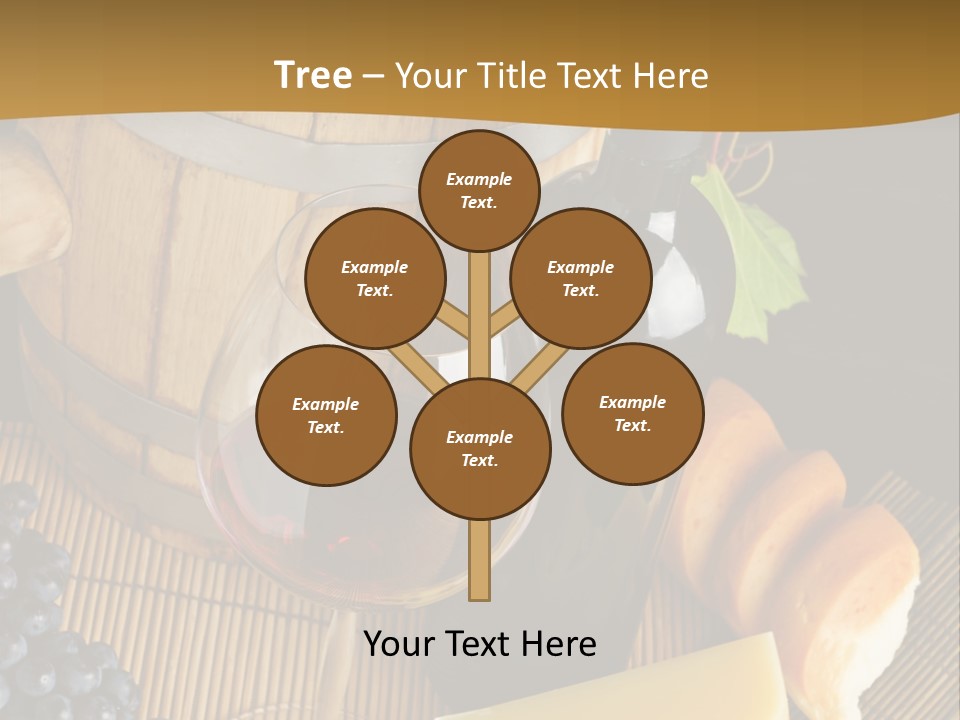 Cluster Slice Winery PowerPoint Template