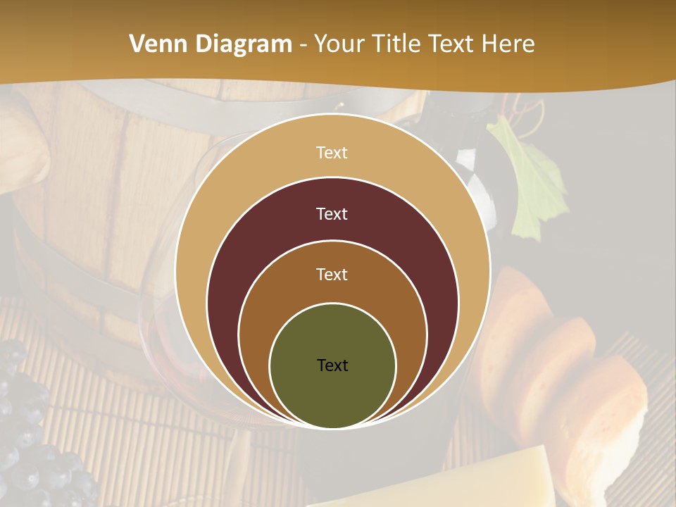 Cluster Slice Winery PowerPoint Template