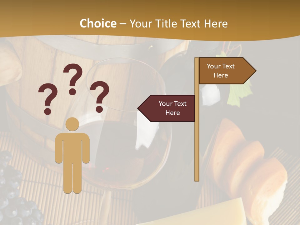 Cluster Slice Winery PowerPoint Template