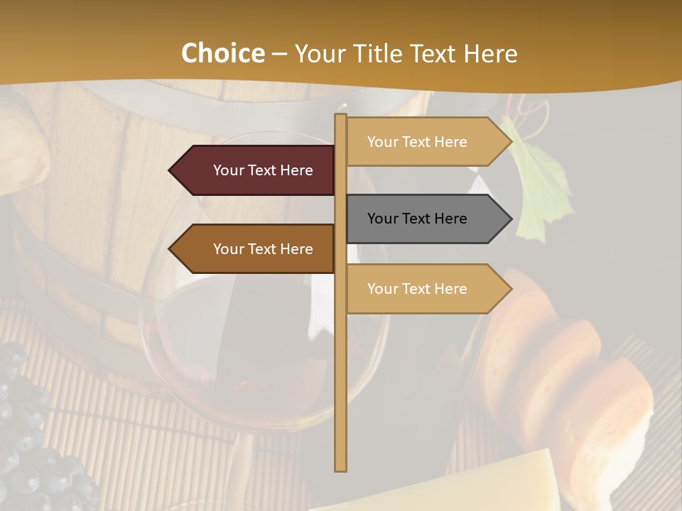 Cluster Slice Winery PowerPoint Template