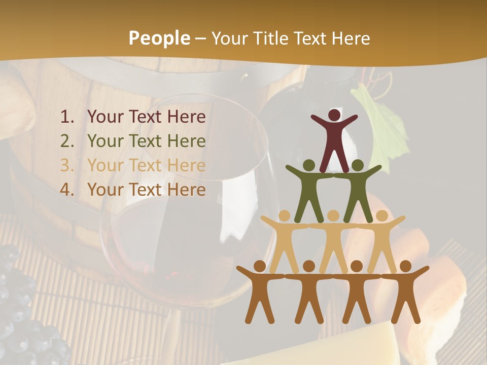 Cluster Slice Winery PowerPoint Template