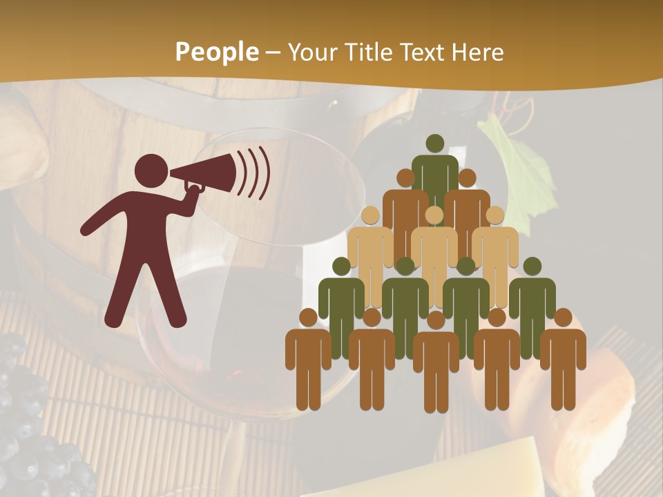 Cluster Slice Winery PowerPoint Template