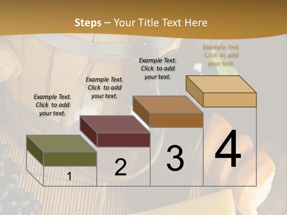 Cluster Slice Winery PowerPoint Template