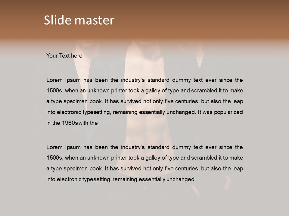 Fashion Boy Student PowerPoint Template