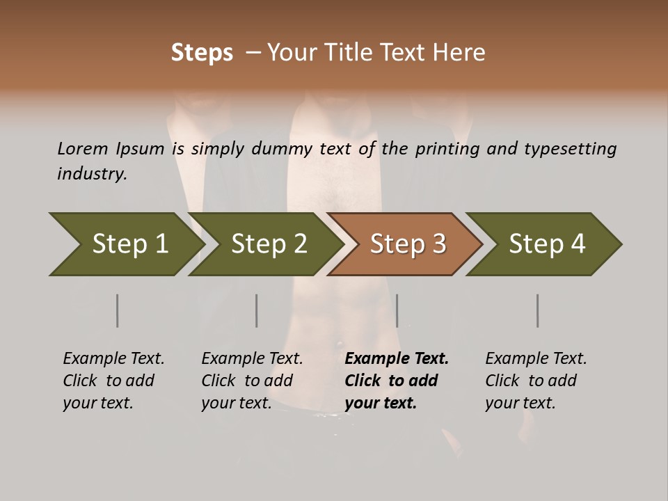 Fashion Boy Student PowerPoint Template