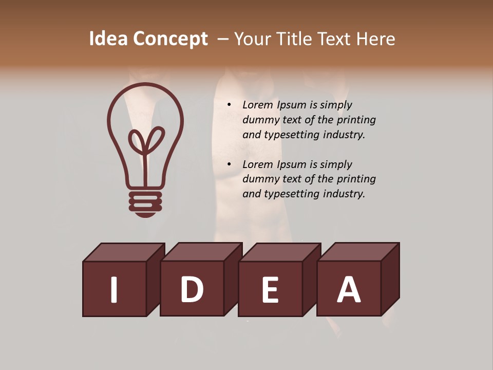 Fashion Boy Student PowerPoint Template