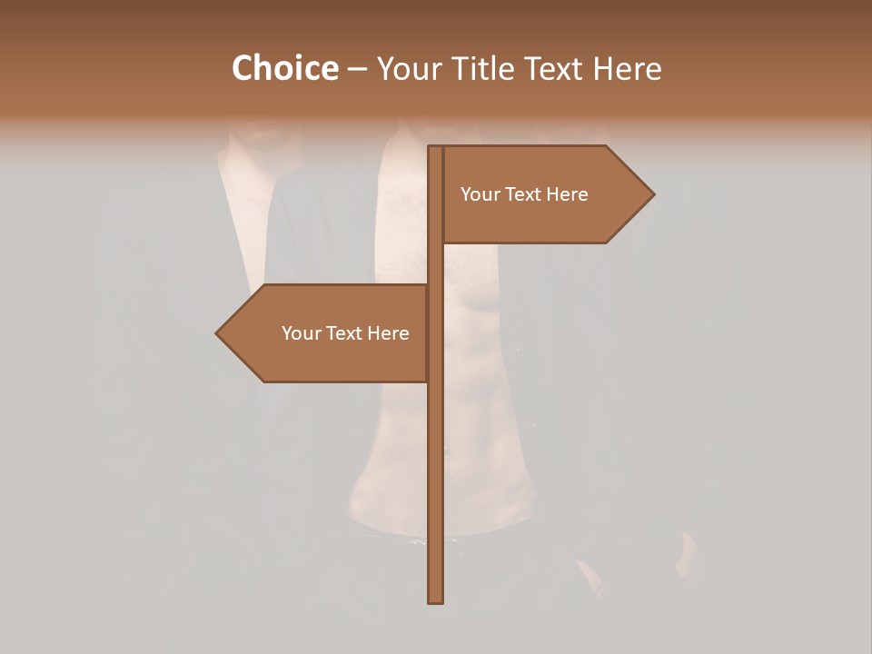 Fashion Boy Student PowerPoint Template