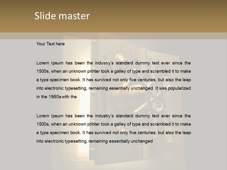 Hole Bank Finance PowerPoint Template