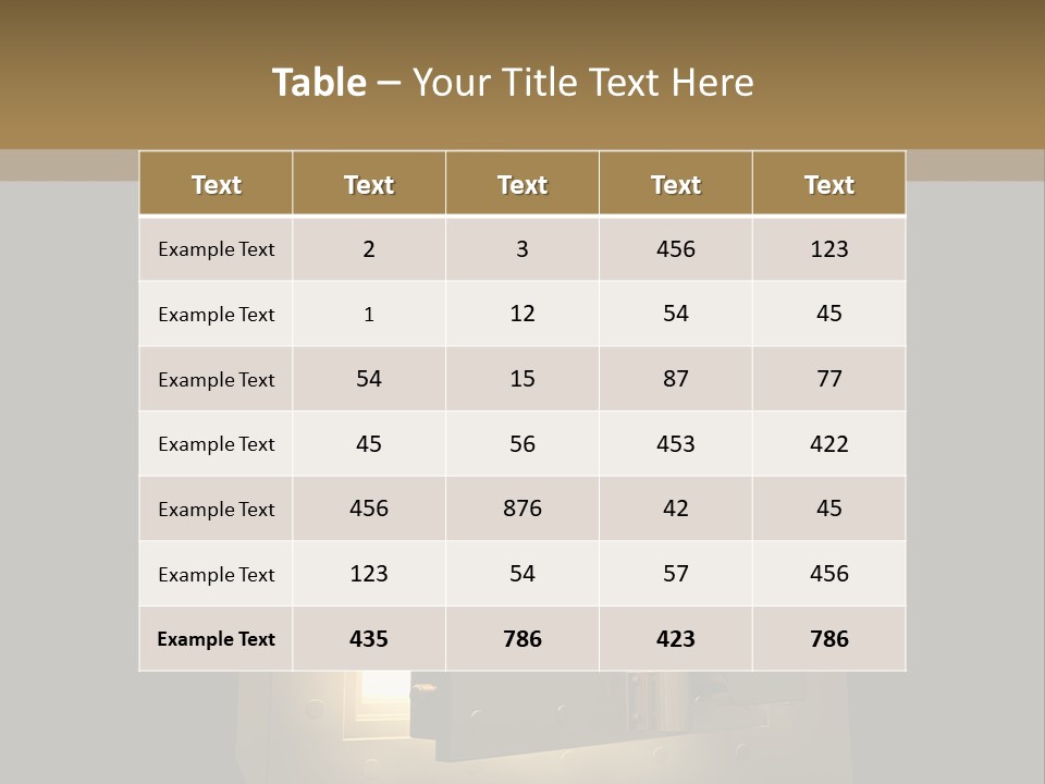 Hole Bank Finance PowerPoint Template