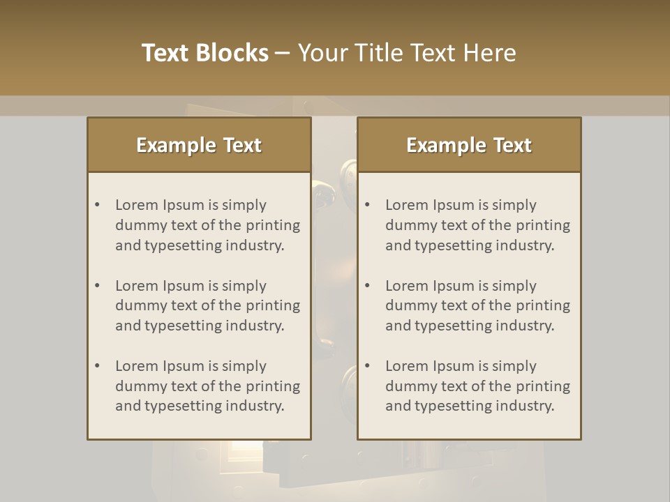 Hole Bank Finance PowerPoint Template