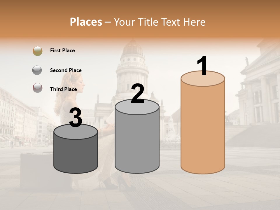 Beautiful Luggage Suitcase PowerPoint Template