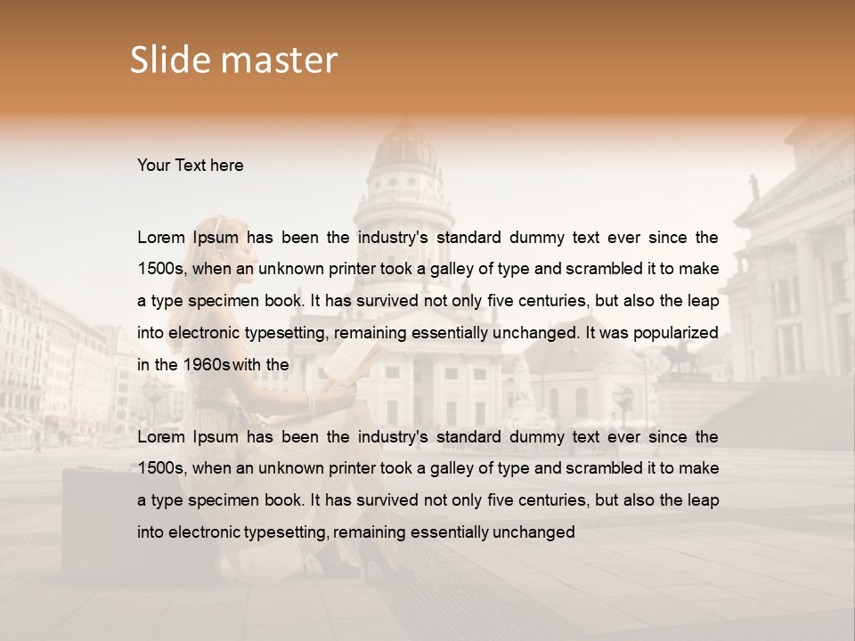 Beautiful Luggage Suitcase PowerPoint Template