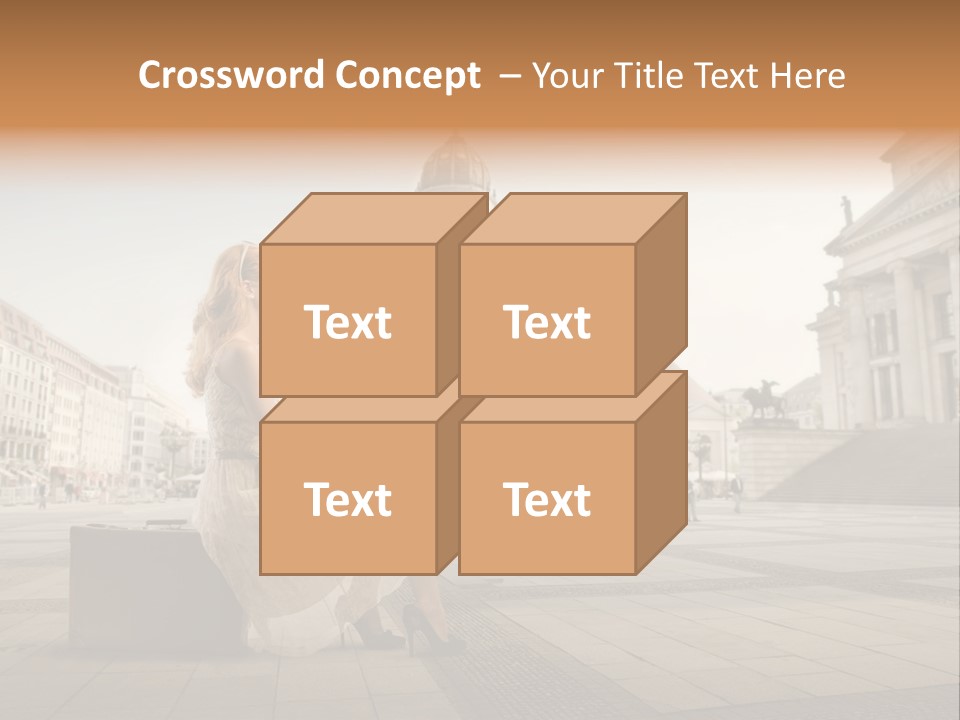 Beautiful Luggage Suitcase PowerPoint Template