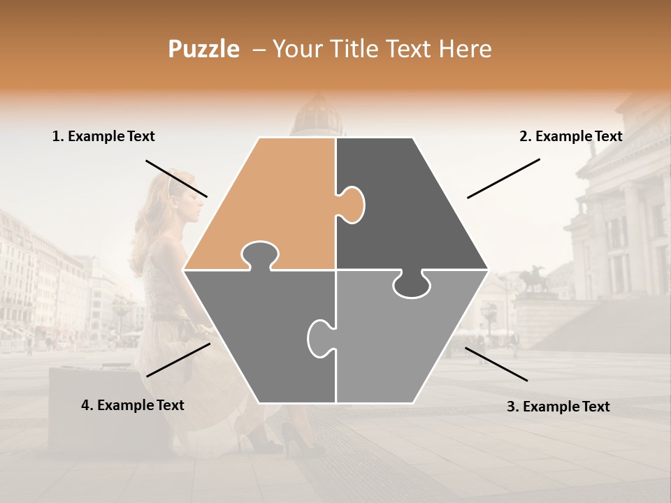 Beautiful Luggage Suitcase PowerPoint Template