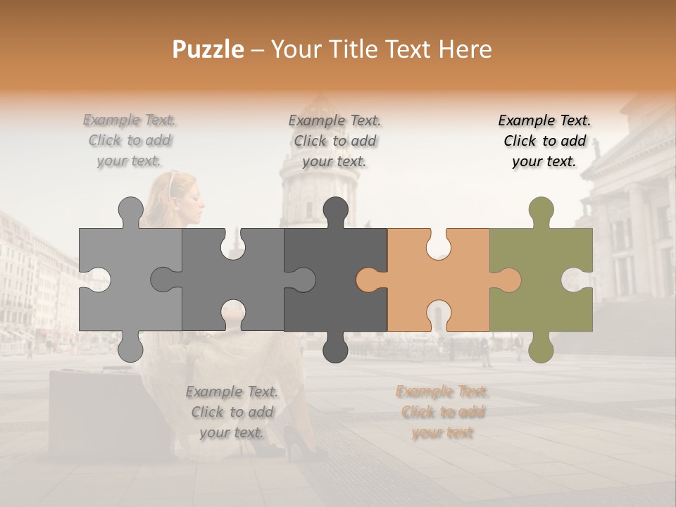 Beautiful Luggage Suitcase PowerPoint Template