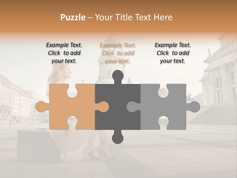 Beautiful Luggage Suitcase PowerPoint Template