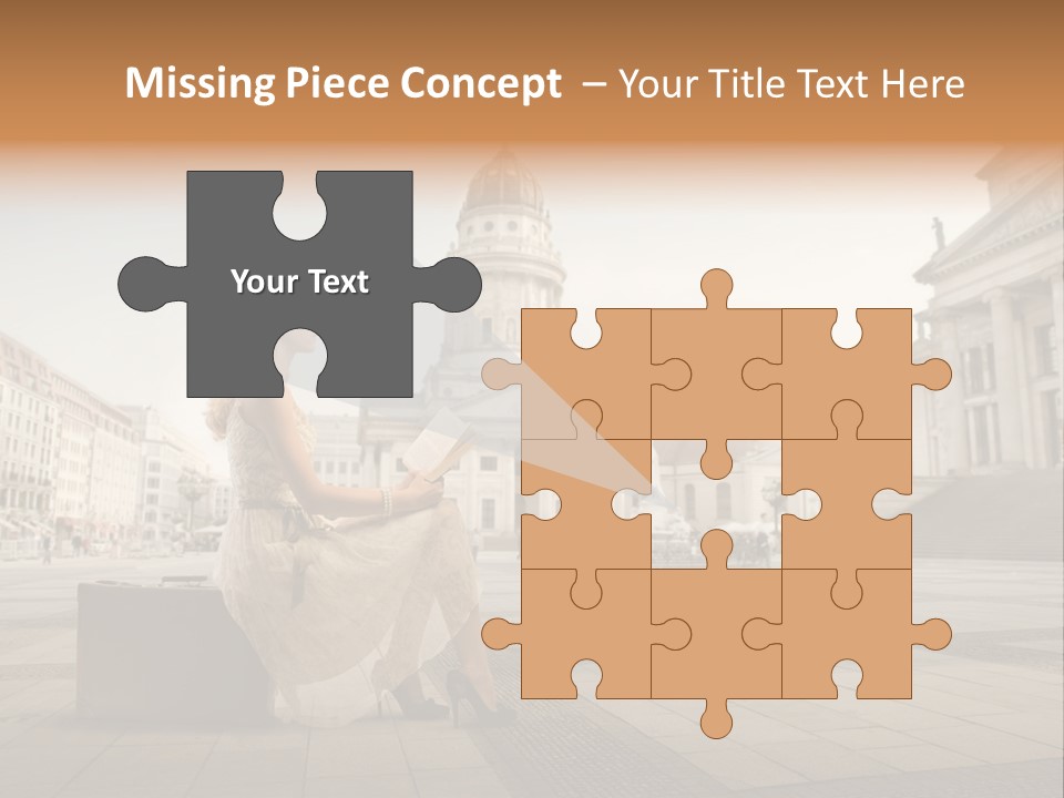 Beautiful Luggage Suitcase PowerPoint Template