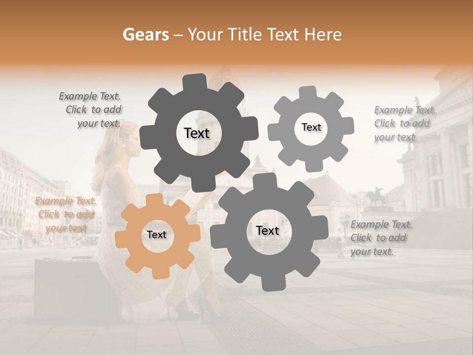 Beautiful Luggage Suitcase PowerPoint Template