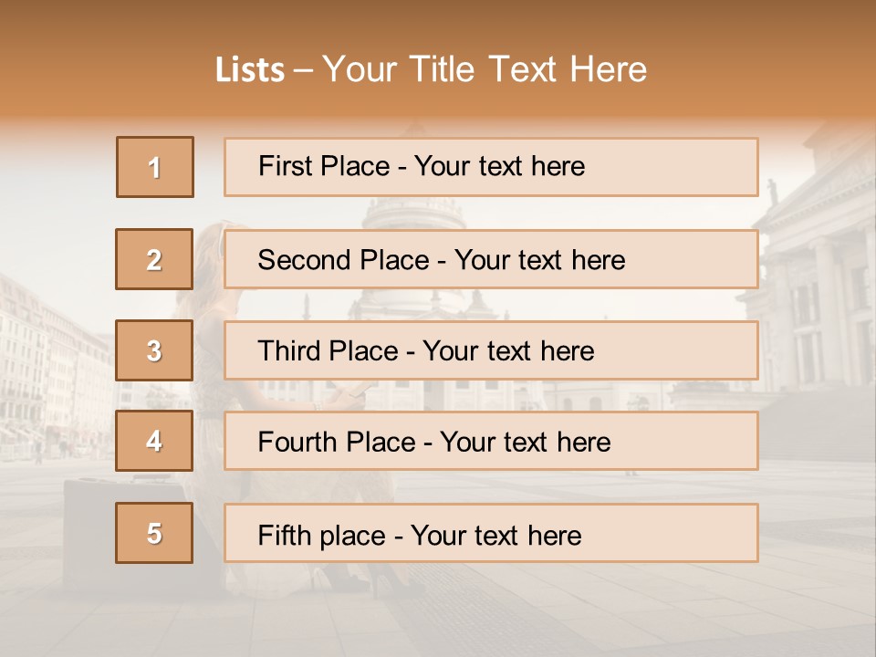 Beautiful Luggage Suitcase PowerPoint Template