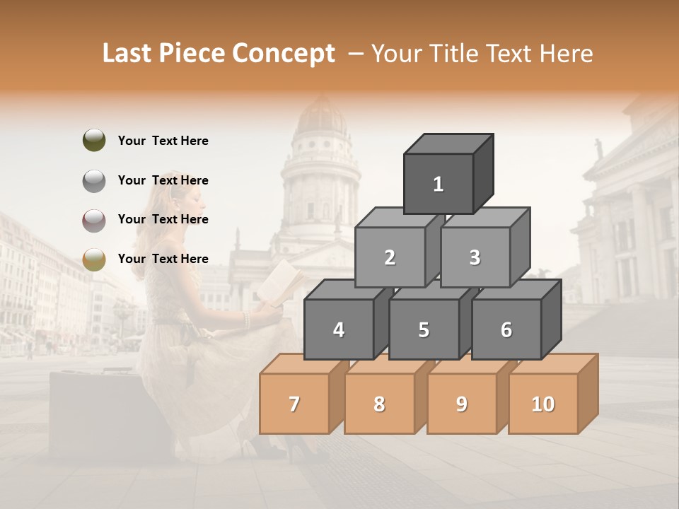 Beautiful Luggage Suitcase PowerPoint Template