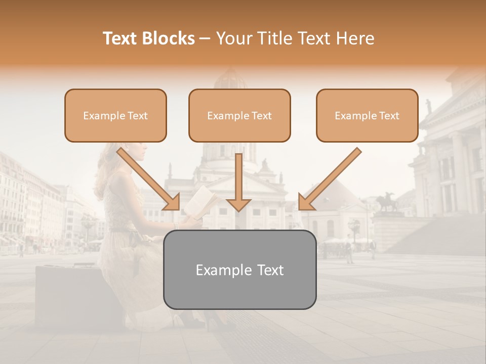 Beautiful Luggage Suitcase PowerPoint Template