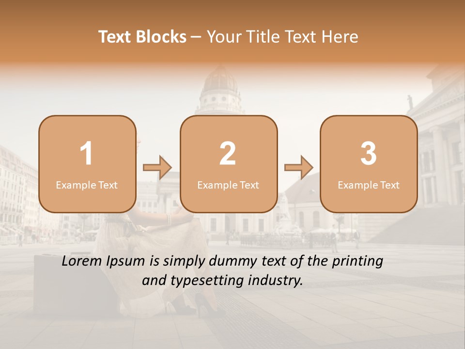 Beautiful Luggage Suitcase PowerPoint Template