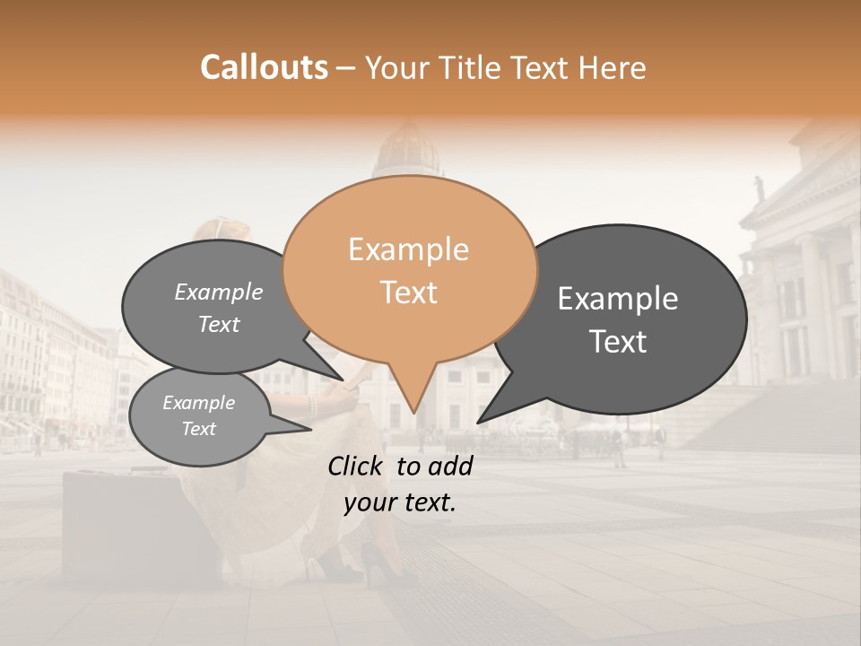 Beautiful Luggage Suitcase PowerPoint Template