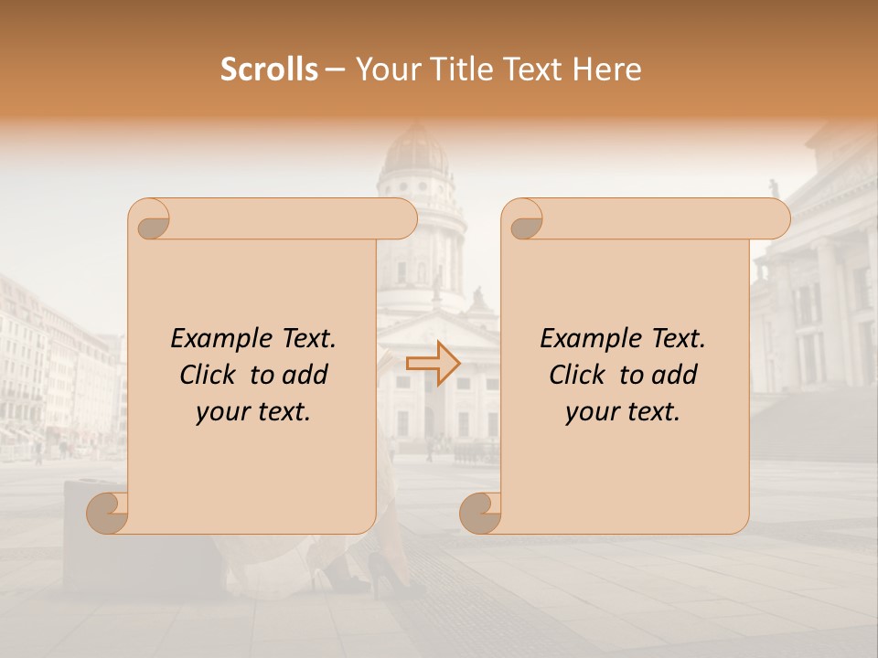Beautiful Luggage Suitcase PowerPoint Template