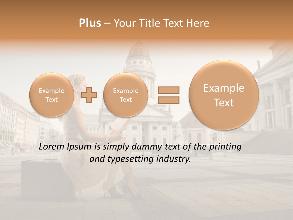 Beautiful Luggage Suitcase PowerPoint Template