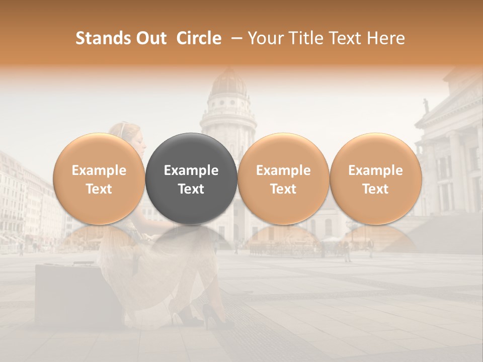 Beautiful Luggage Suitcase PowerPoint Template