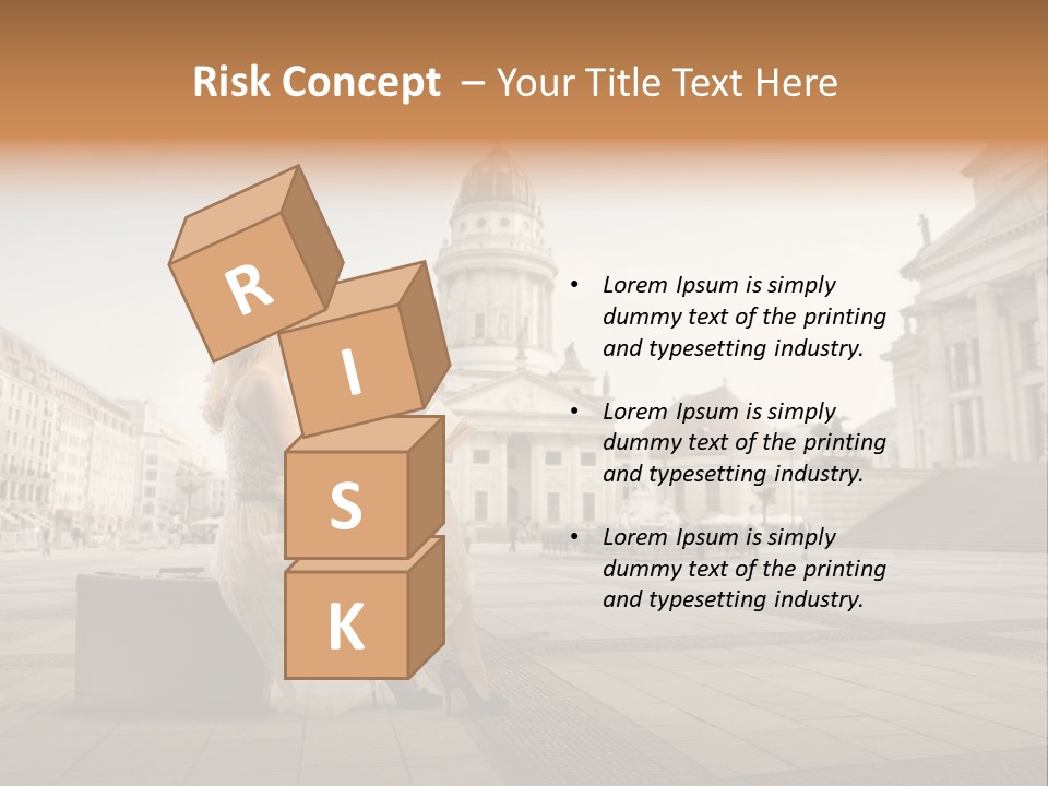 Beautiful Luggage Suitcase PowerPoint Template