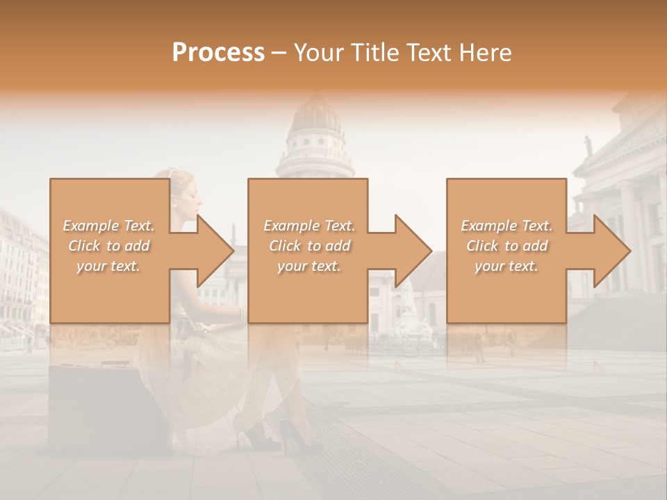 Beautiful Luggage Suitcase PowerPoint Template