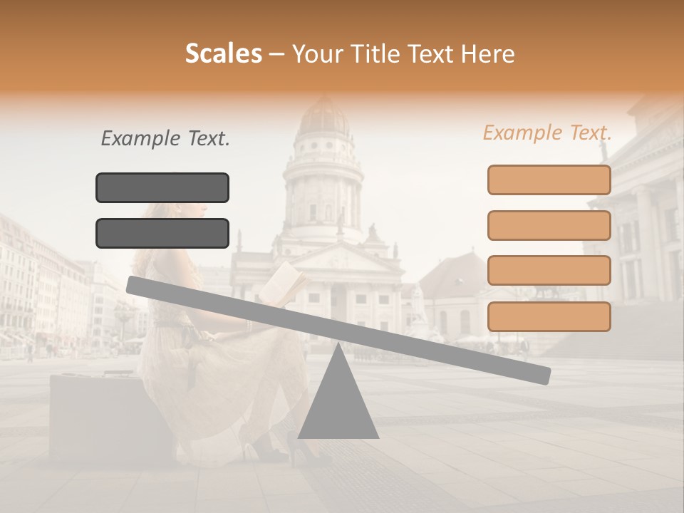 Beautiful Luggage Suitcase PowerPoint Template