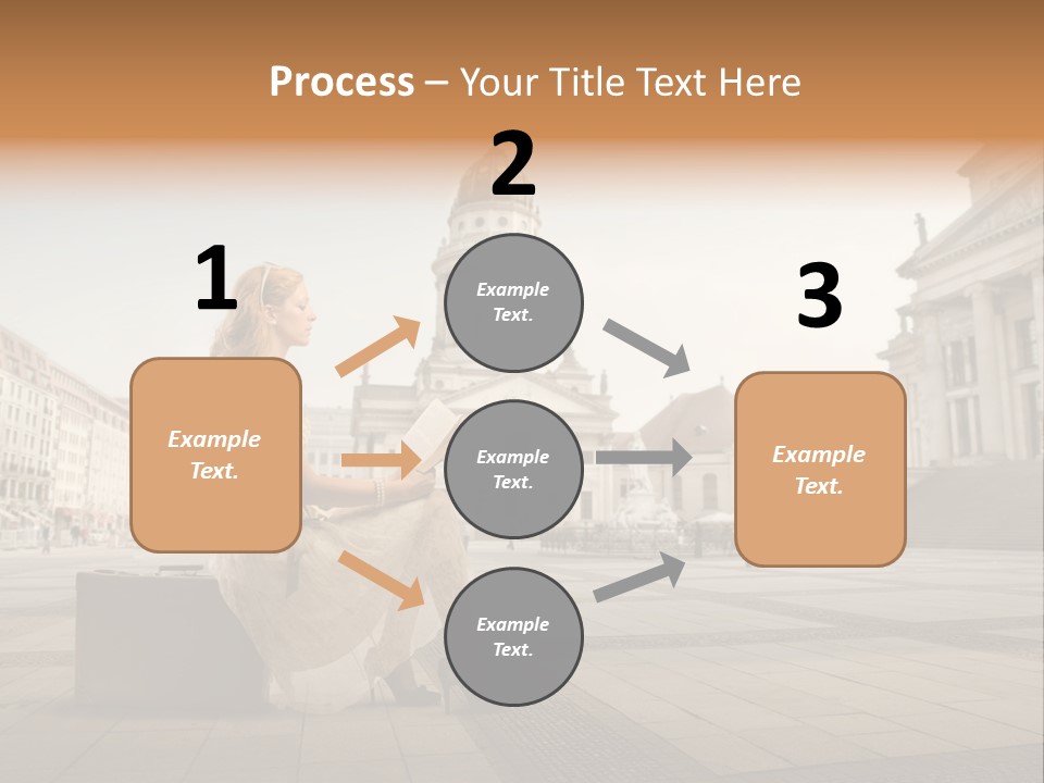 Beautiful Luggage Suitcase PowerPoint Template