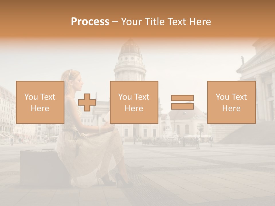 Beautiful Luggage Suitcase PowerPoint Template