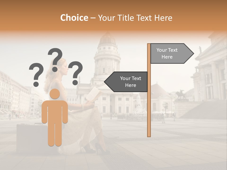 Beautiful Luggage Suitcase PowerPoint Template