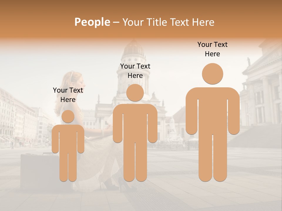 Beautiful Luggage Suitcase PowerPoint Template