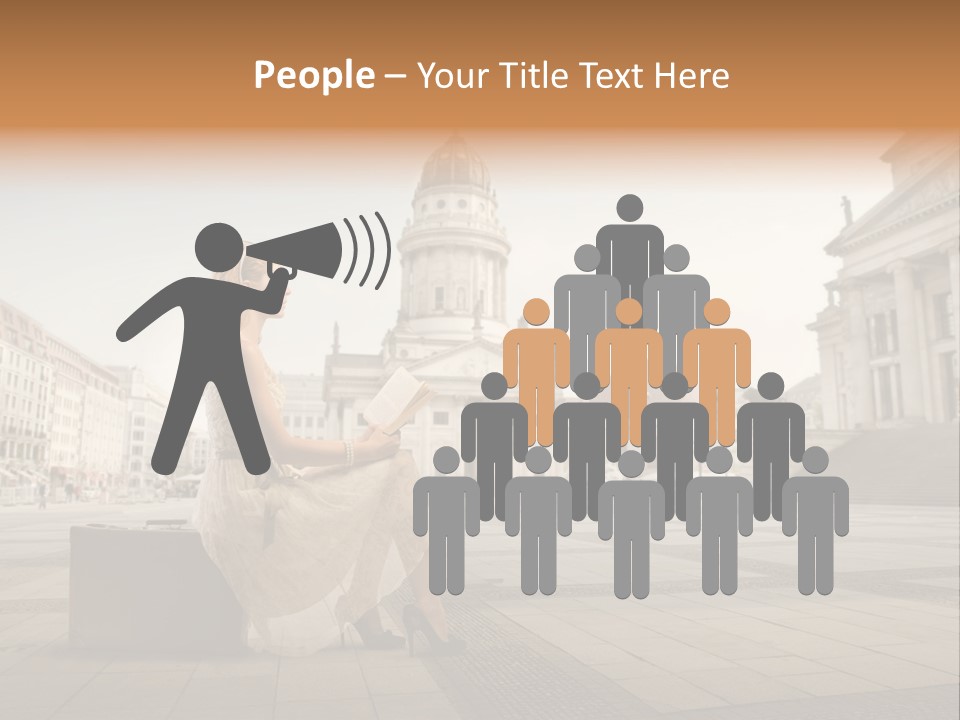 Beautiful Luggage Suitcase PowerPoint Template