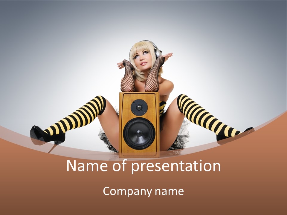 Blonde Fun Level PowerPoint Template