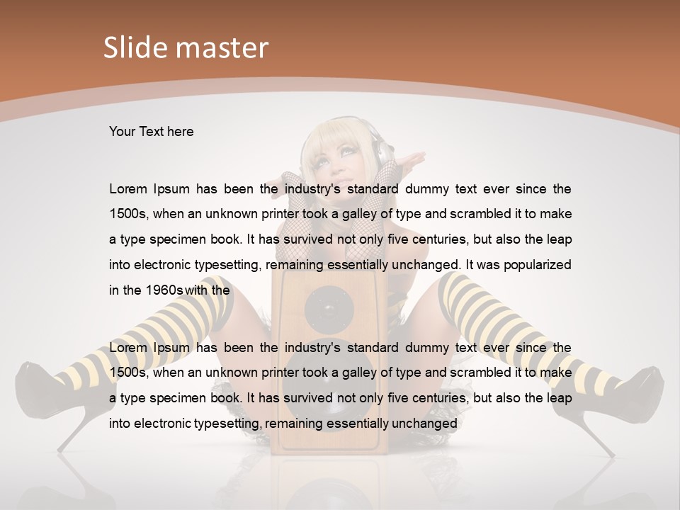 Blonde Fun Level PowerPoint Template