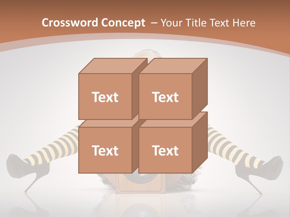 Blonde Fun Level PowerPoint Template