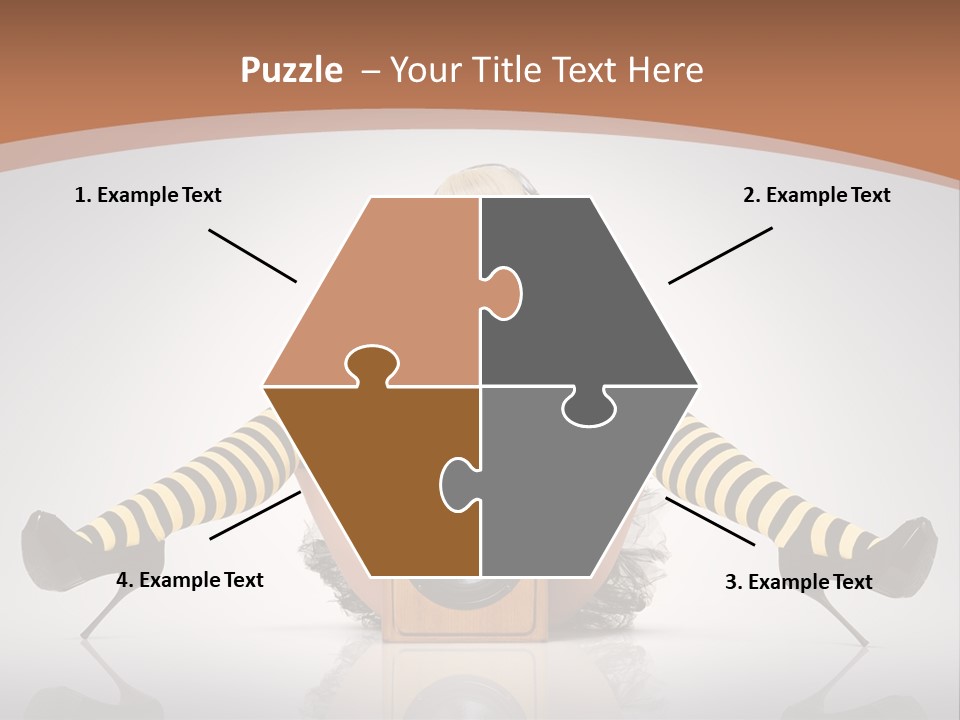 Blonde Fun Level PowerPoint Template