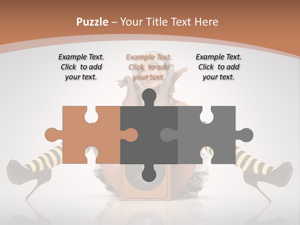 Blonde Fun Level PowerPoint Template