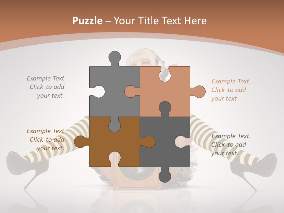 Blonde Fun Level PowerPoint Template