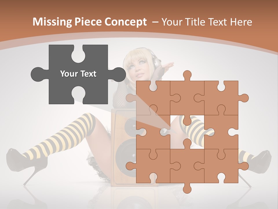 Blonde Fun Level PowerPoint Template