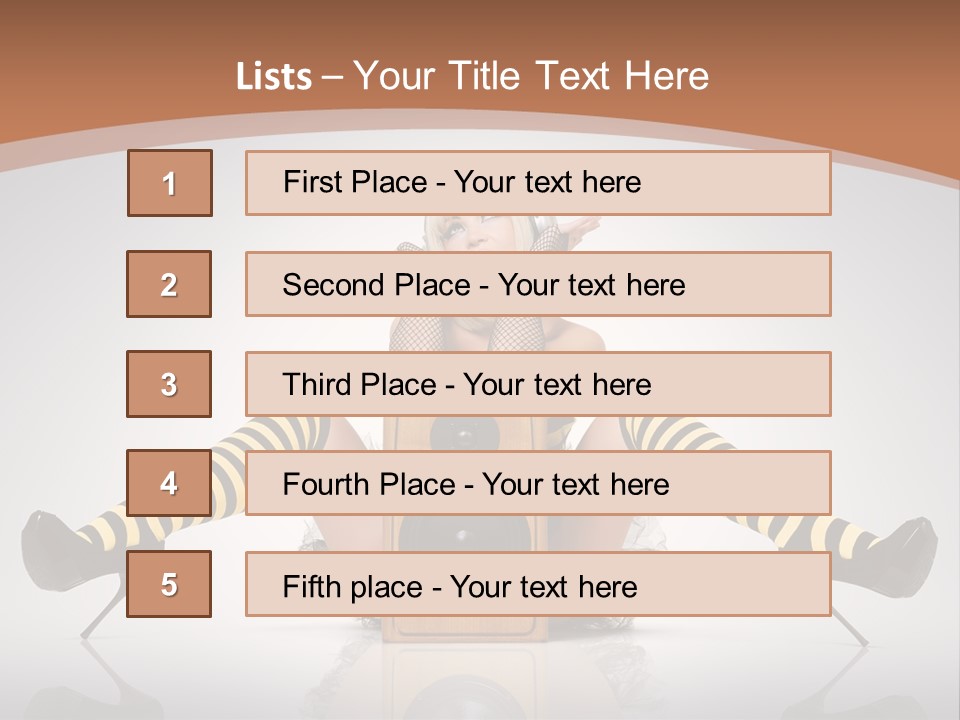 Blonde Fun Level PowerPoint Template