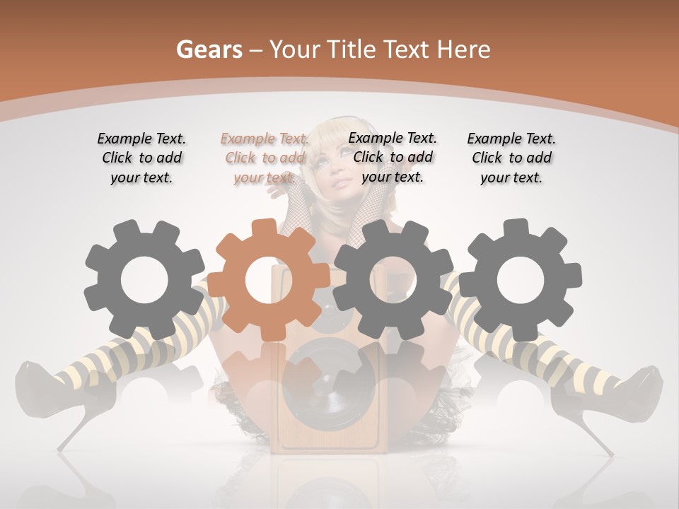 Blonde Fun Level PowerPoint Template