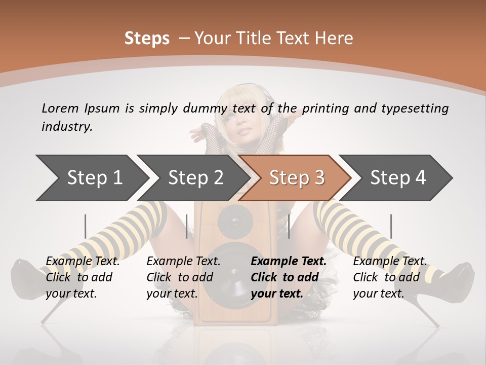 Blonde Fun Level PowerPoint Template